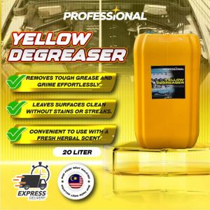 【PROFESSIONAL】Yellow Super Engine Degreaser 20L Heavy-Duty Grease Remover For Engine Bays Wheels & Contaminate