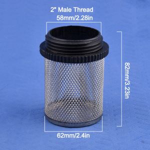 PAZNUL 1Pc Joint Percolator Hose Filter Water Clean Water Pump Fitting Water Pump Filter Durable 304 Stainless Steel Irrigation Pump Filter for Micro Irrigation Aquarium Fish Tank