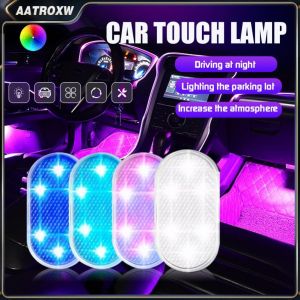 LED Interior Car Touch Light Ambient Light For Car Interior Rechargeable Ambient Lamp Rechargeable Automatic For Wall Brownout Wireless Car Door Styling Lighting Night Sensor Cabinet Kitchen   Aatroxw