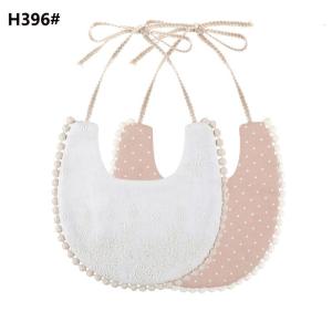 Baby Tassel Saliva Towel Floral Vintage Newborn Photography Double Side Bibs Boys Girls Props Bandana Countryside Costum