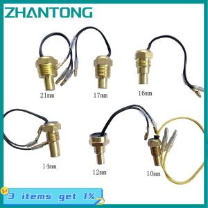 ZHANTONG เซ็นเซอร์วัดอุณหภูมิน้ำในรถยนต์ 1ชิ้น12โวลต์ 24โวลต์10มิลลิเมตร12มิลลิเมตร14มิลลิเมตร16มิลลิเมตร17มิลลิเมตร21มิลลิเมตร