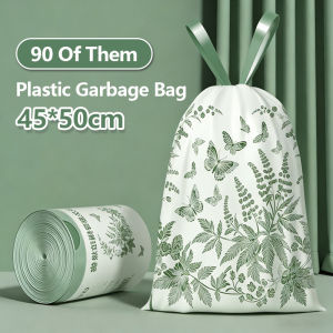 【✅SG stock】3Roll /270Pcs Household Thickened Garbage Bag Wormwood Garbage Bag Drawstring Extra-thick Garbage Bag