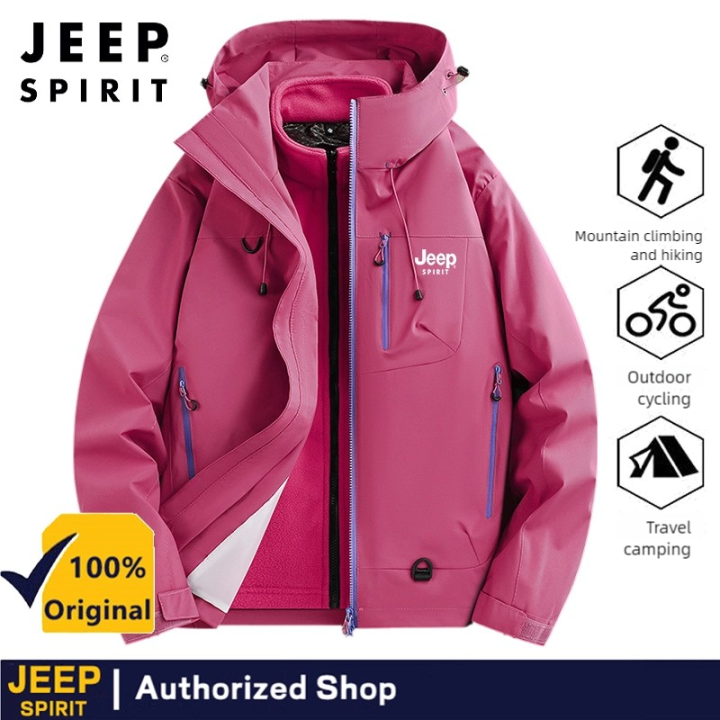 Jeep Tinh Thần 3-Trong-1 lông cừu có thể tháo rời Bên Trong Áo Khoác ...