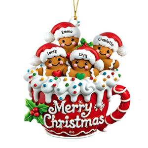 Trang trí Giáng sinh đồ treo trang trí Acrylic gingerbreads người đàn ông trang trí cây cho mặt dây chuyền giáng sinh cá nhân