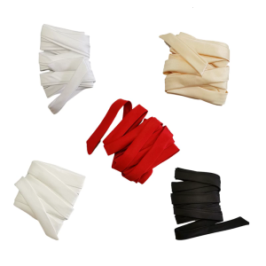 2Pcs Luxurious Satined Lace Up Ribbon Strap Ajustable Ribbon Tie For Bride Gown Customizable Waist Ties for Formal Dress