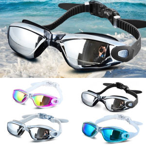 🔥 Professional Swimming Goggles Competiton Anti-fog Waterproof Electroplating UV Swimming Glasses for Men Women Diving Water Sports Eyewear