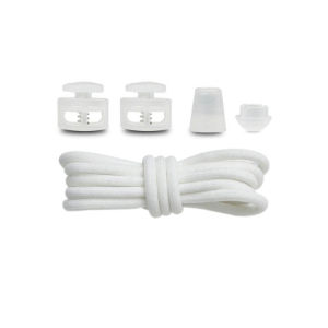 Lace-Free Lazy Lace-Free Shoelace Press Buckle Mens and Womens Black and White Elastic Elastic Holder