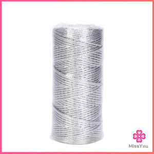 Missyou ดิ้นสี เชือกห้อยป้ายแท็ก 1.5มิล DIY สร้อยข้อมือ ตกแต่งงาน ห่อขวงหวัญ ประกับต้นคริสต์มาส packing rope