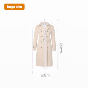 Fypo Clothes Hanging Fypo Garment Dust Bag Moisture Barrier Bag Dust Cover Suit Coat Bags Waterproof Dust-proof Clothes Protector Hanging Organizer Wardrobe Storage Bag Dress