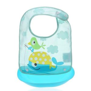 BIB / SLABBER SILIKON PLASTIK / CELEMEK MAKAN BAYI ANTI AIR / SLABBER SILIKON BAYI B2
