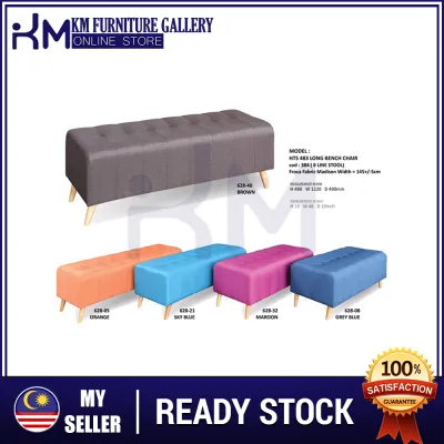 KM Furniture Gallery EXPORT QUALITY Fablic Long Bench Chair / BENCH STOOL