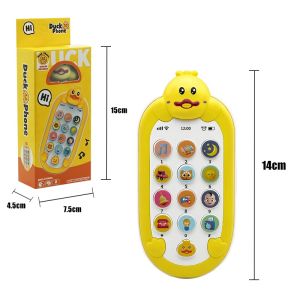 SYARIAH TOYS MAINAN EDUKATIF EARLY EDUCATION MACHINE HP BAYI HANDPHONE BEBEK DUCK LAMPU MUSIK INDO