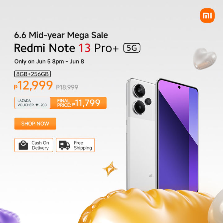 Redmi Note 13 Pro+ 5G 8+256G/12+512G Global Version With 1-year Warranty