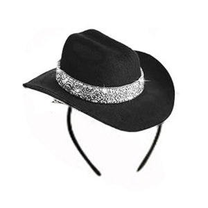 Multi Color Glitter Cowgirl Hair Accessories For Festival Outfits And Western Party Themes