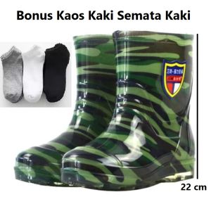 【GRATIS KAOS KAKI】SEPATU BOOTS DORENG PRIA PENDEK LENTUR ANTI AIR LUMPUR KEBUN LADANG SAWAH BUKAN AP