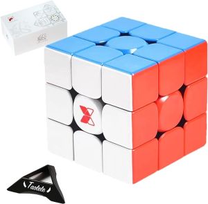 ลูกบาศก์ความเร็วทอร์นาโด V3M แม่เหล็ก QY X-Man รุ่นมาตรฐาน3X3รูบิคมายากลไม่มีสติกเกอร์ของเล่นปริศนามาตรฐาน Qiyi XMD Tornado V3 M