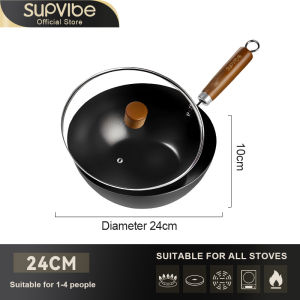 SUPVIBE Nonstick Fry Pan Mini Iron Skillet - PFOA-Free Japanese-style Compatible With Induction & Gas Stoves