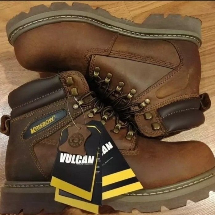 sepatu safety vulcan krisbow shoes sepatu pengaman safety Lazada