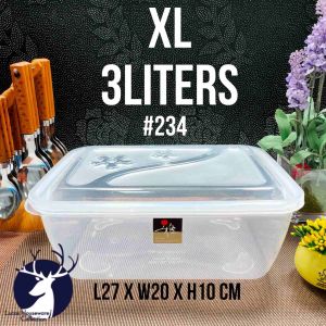 PLASTIC FOOD KEEPER / TUPPERWARE/ PLASTIC CLEAR CONTAINER/FOOD STORAGE/LUNCH BOX/BAUNAN/FOOD SAVER