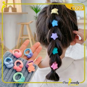ONE-C770 Ikat Rambut Mini Anak Perempuan 10IN1 Motif Love Korean Fashion / Set Aksesoris Rambut Anak Karakter Lucu Import