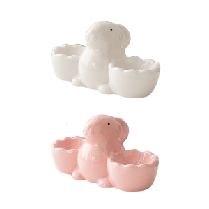 Adorable Rabbit Shape Eggs Cup Soft Boiled Eggs Holder Breakfast Kitchen Cooking Tool for Breakfast and Kitchen Decors