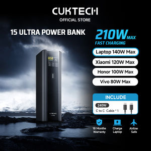 【3C Certificatioin】CUKTECH 210W Fast Charging 25000mAh Powerbank Xiaomi 120W Max Samsung 45W iP16/15/14  Laptop & Phone（20 Power Bank）