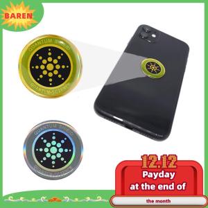 BAREN สติ๊กเกอร์ป้องกันรังสีอเนกประสงค์สติกเกอร์ป้องกันรอบโทรศัพท์มือถือสติกเกอร์ป้องกันควอนตัมสำหรับพีซีแล็ปท็อปสติกเกอร์ป้องกัน EMF