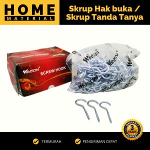 1 Box Sekrup Hak Buka  / Cantolan / Kapstok / Gantungan Gantungan Sangkutan Burung / Cantolan Kapstok 8CM X 4CM KAPSTOK/SKRUP HAK BUKA WINSON