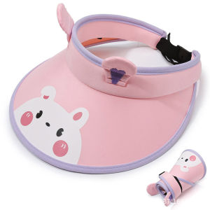 MŨ VÀNH RỘNG CHE NẮNG NỬA ĐẦU CHỐNG TIA UV HÌNH CON VẬT DỄ THƯƠNG CHO BÉ