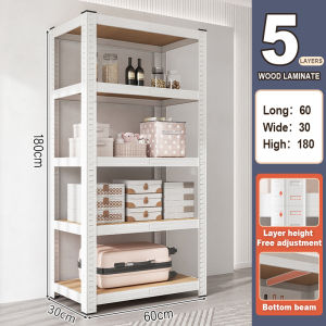 Rak besi siku 5 susun Rak susun besi serbaguna Rak besi siku 5 susun boltless Rak serbaguna Rak besi serbaguna 5 susun Rak gudang besi 5 susun Rak serbaguna 6 susun ，Rak penyimpanan dapur rumah tangga，penyelamat ruang