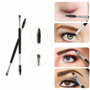 1 Pcs Duo Eyebrow Brush Spoolie Beauty Makeup Eyebrow Brush Double Ended Make Up Spiral Brush