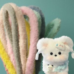 IPIE2 Dây sắt Gậy Xoắn lông thỏ cho chó con Đồ thủ công thủ công May Túi nguyên liệu tự làm thủ công Quà Tặng thủ công thủ công Lông mịn Búp bê nhồi bông tự làm Đồ chơi tự làm