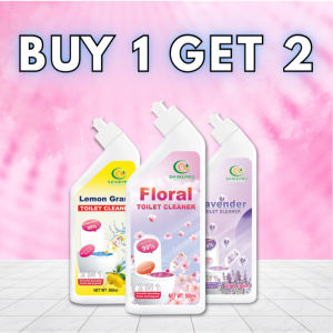 Shinepro Buy 1 Get 2 FloralLemonNatural Cleaning Urine Scale Rust Grease Toilets