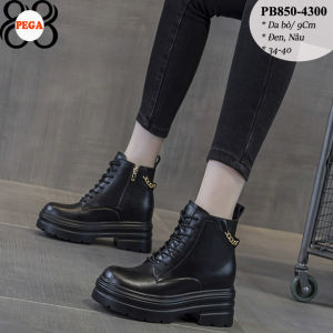 Giày Cổ Cao Cho Nữ Da Thật Đế Xuồng 9CM PB850-4300