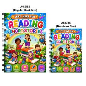 English Kids Short Stories with Comprehension Questions | 100-Page Reading Workbook | Vocabulary & Reading Skills | Preschool Kindergarten & Elementary Learning Book