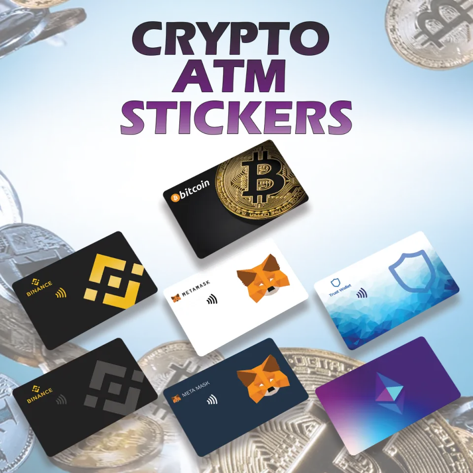 SKIN IT : Crypto Currency Card Skins (Stickers For ATM or Beep Cards)