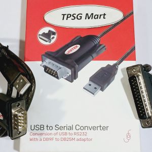 Cáp USB Com RS232 (Unitek) / USB2.0 ra Com 9 DB9M Kim Đực - Cáp dài 1.5M (USB ra Com 9)