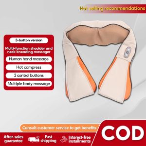 Neck Shoulder Massager Clamp Kneading Massage Hot Compress Neck Massager