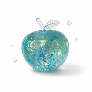 XIJIBAN Giảm căng thẳng Bóng giảm căng thẳng hình quả táo TPR Mềm mại Đồ chơi fidget có thể uốn nắn Thời thượng Từ từ phục hồi lại Đồ chơi bóp hình quả táo đính tuyến Đồ chơi thư giãn