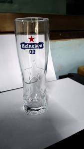 แก้วไฮเนเก้น Heineken 00 ml สูง16.5. กว้าง 6ชม.