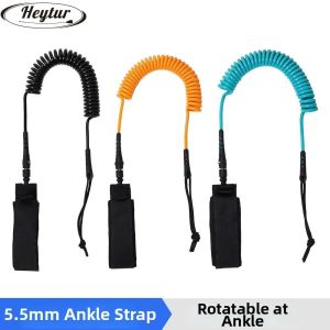 NALANILI TPU Dây buộc chân cho ván SUP đàn hồi 5mm/5.5mm Nhiều màu sắc Dây buộc thuyền kayak ván chèo ngoài trời Dây buộc chân ván lướt sóng SUP Phụ Kiện Leo Núi