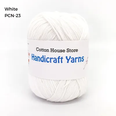Pure Cotton 100% 1.0mm Halus Nipis 50gm Benang Kait Yarn PCN