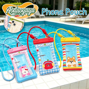 ChicLiving Phone Dry Bag Waterproof Mobile Pouch Transparent Touch Screen Cartoon PVC Beach Swimming Travel Tahan Lasak