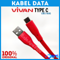 KABEL DATA VIVAN CBC100 TYPE C Kaleng Isi 20 Pcs & 10 Pcs - Kabel Vivan Tipe C  Kabel Data Type C  Kabel Vivan Isi 20 Pcs  Data Cable  Kabel Vivan Type C  Cabel Charger Fast Charging  Tipe C Kabel Casan Toples Kaleng Isi 20Pcs 20 Buah. 