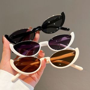 WCYC Vintage Women Men Eyewear Half-frame Sun Glasses Shades Cat Eye Sunglasses