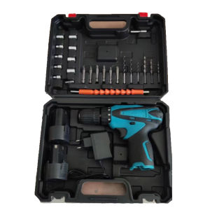 Mesin Bor Baterai 10mm 12V Mesin Bor Listrik Dual Speed Cordless Drill Set Dua Kecepatan Bor Listrik Obeng 12v Mesin Bor Baterai Tangan / Cordless Drill Battery