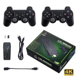 PlayStation เกม stick 4k M8 Pro การควบคุมวิดีโอแบบไร้สาย 2.4G เกมสำหรับทีวี มีเกมมากกว่า 20000 เกม รับประกันหนึ่งปี