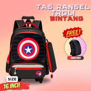 DB - Tas Ransel Sekolah Anak SD - Tas Ransel Troli Sekolah Anak SD Gambar 4 Karakter