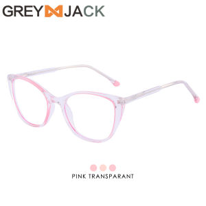 Grey Jack Kacamata Antiradiasi Blueray Fashion Wanita TR90 Model Cat Eye Stylish Terbaru Ringan Bisa Minus Anti Radiasi Bluecromic 23021