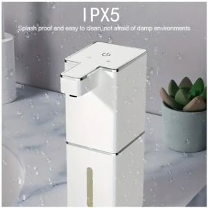 OKDEALS01 380ml Capacity Automatic Sensor Soap Dispenser Liquid/Foam USB Rechargeable Hand Sanitizer Dispenser Bathroom Additions Wall-Mountable Hand Cleaning Washing Machine for Kitchens
